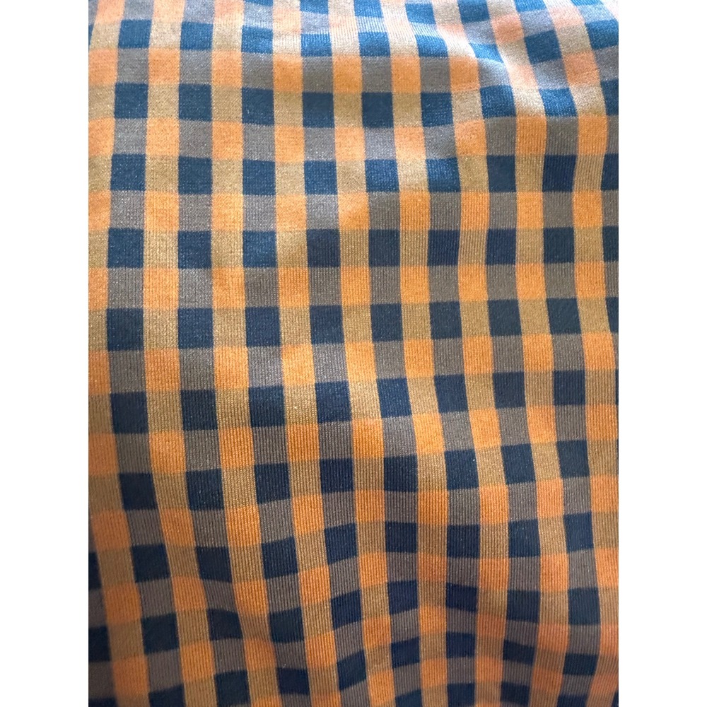 Everlane ReNew Square-Neck One-Piece Swimsuit Orange Black Gingham XL - Picture 6 of 6